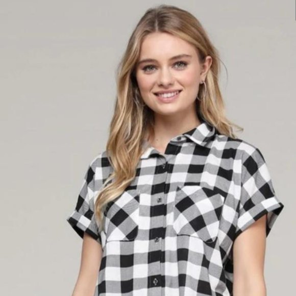 PLAID TUNIC SHIRT - Picture 4 of 4